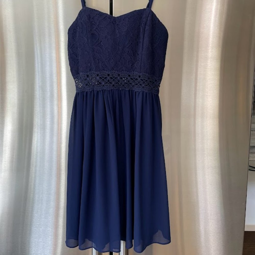 Navy BCX Cocktail Dress